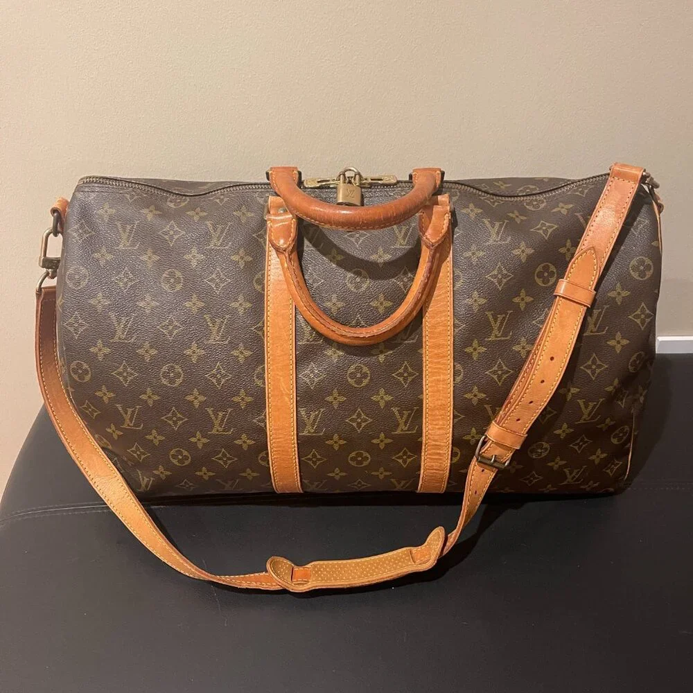 Louis Vuitton Keepall 50 Bandouliere Monogram Travel Bag